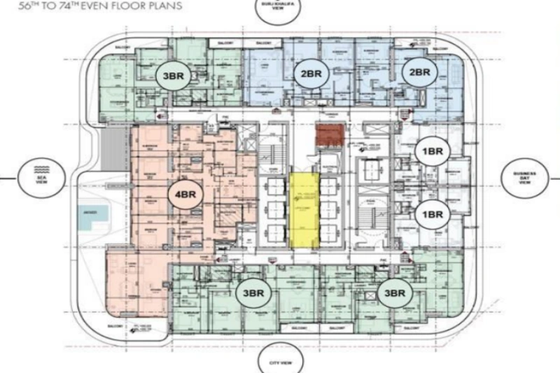 Atemberaubender Panoramablick von diesem Ein-Schlafzimmer-Apartment