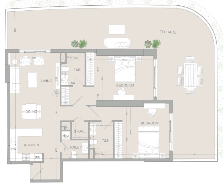 2-Bedroom Apartment in "AUREL1A RESIDENCE"