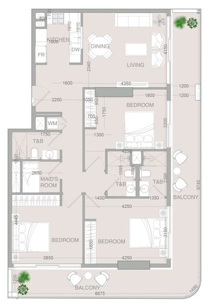 3.5-Bedroom Apartment in "VERDAN1A 4"