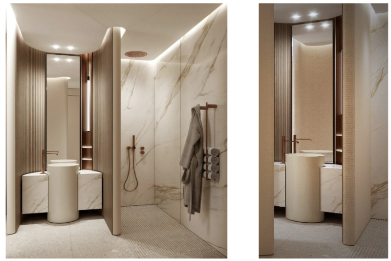 Elegante appartamento con due camere da letto dal design moderno