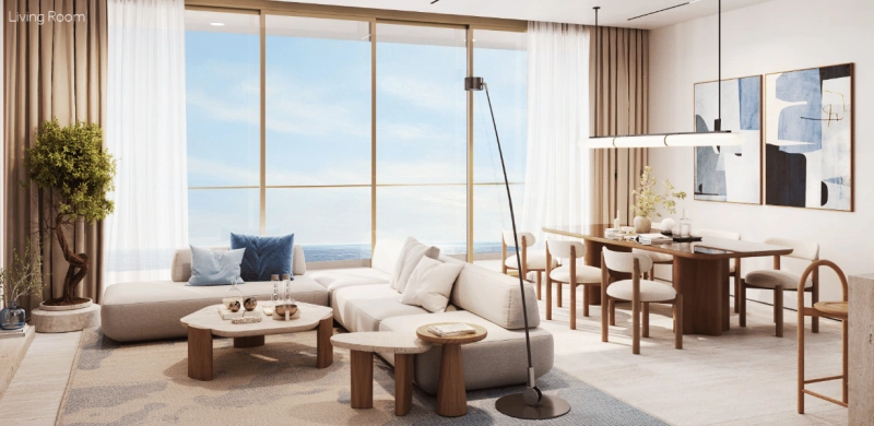 Luxuriöses Beachfront-Leben mit eleganter 2-Zimmer-Wohnung