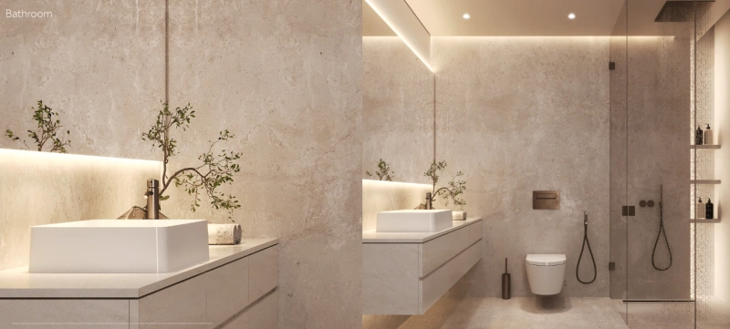 Luxuriöses Beachfront-Leben mit eleganter 2-Zimmer-Wohnung