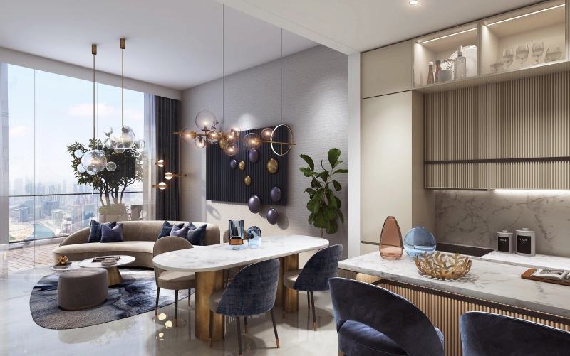 Luxusapartment mit Skylineblick in Downtown Dubai, großem Balkon!