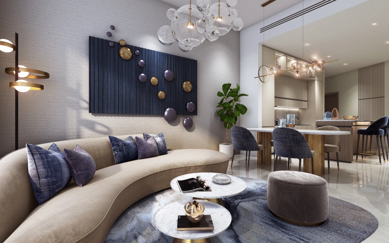 Luxusapartment mit Skylineblick in Downtown Dubai, großem Balkon!