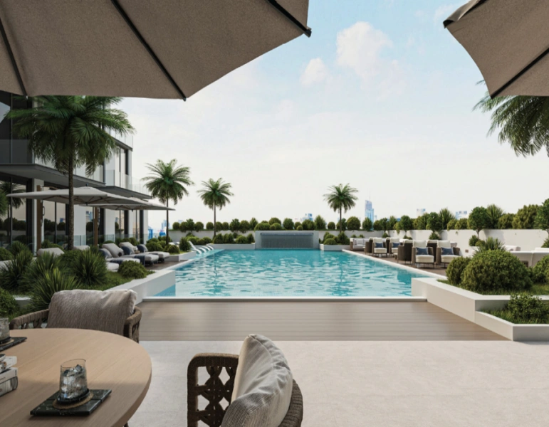 Stilvolle Villa mit zwei Schlafzimmern, privatem Pool und modernem Design