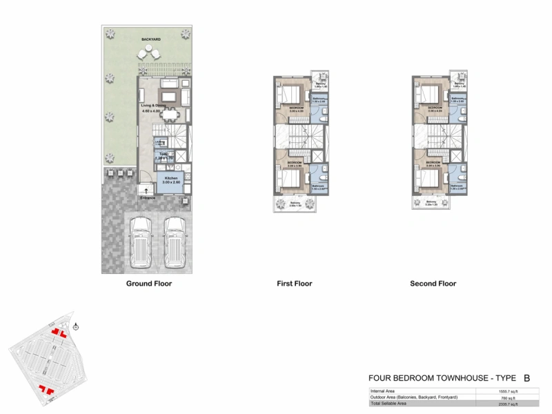 Geräumiges Stadthaus mit vier großen Zimmern in ausgezeichneter Lage