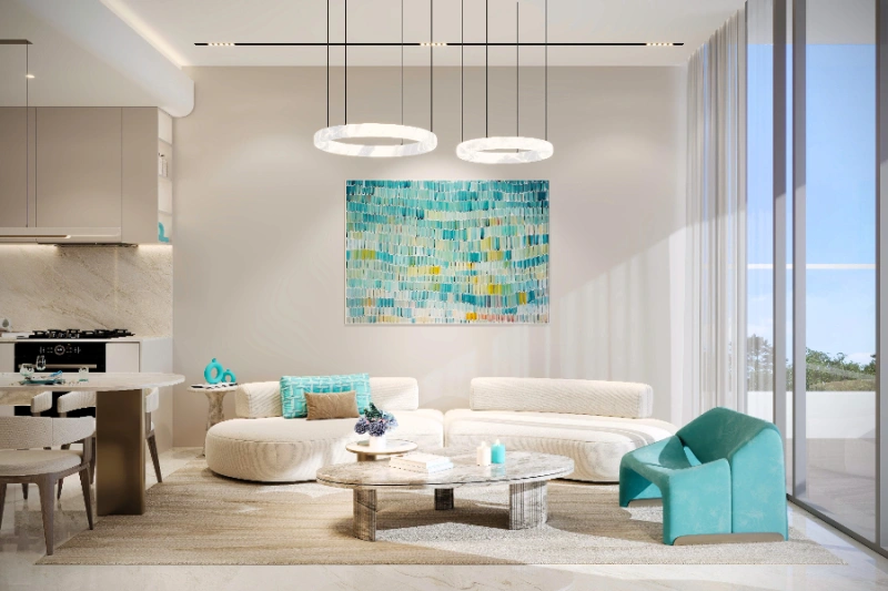 Stilvolle Wohnung mit zwei Schlafzimmern und modernem Design