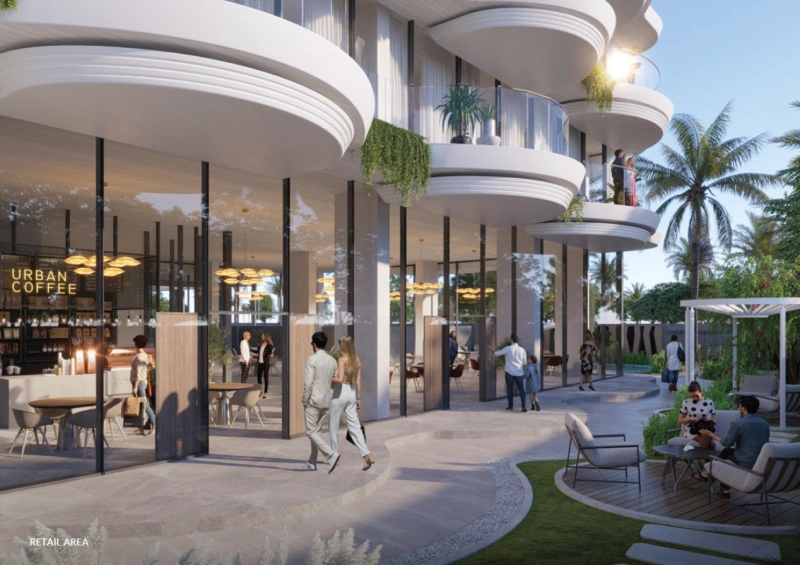 Modernes Apartment mit 3 Schlafzimmern, privatem Pool und stilvollem Design.