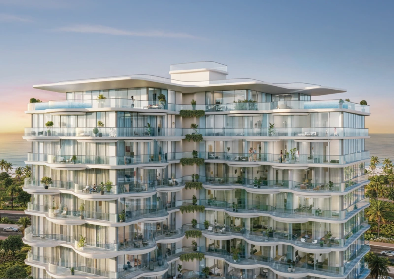 Modernes Apartment mit 3 Schlafzimmern, privatem Pool und stilvollem Design.