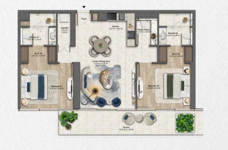 Moderne 2-Zimmer-Wohnung in bester Lage im Zentrum!
