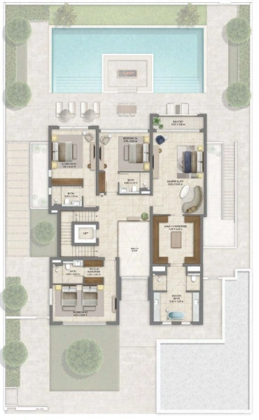 Luxusvilla mit 5 Schlafzimmern in traumhafter Lagunenlage - The Adress Villas