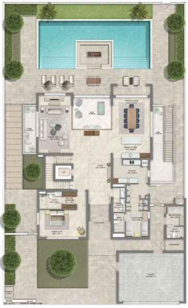 Luxusvilla mit 5 Schlafzimmern in traumhafter Lagunenlage - The Adress Villas