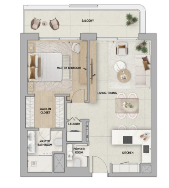 Luxuriöses 1-Zimmer-Apartment: Resort-Style-Living am besten!