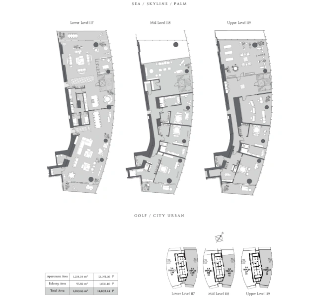 Traumhaftes 5-Zimmer-Superluxus-Triplex-Penthouse in bester Lage - ein wahres Juwel!