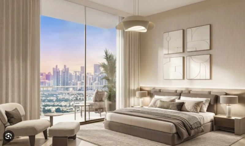 Geräumige 2-Zimmer-Wohnung mit Arbeitszimmer und Panoramablick vom Balkon.