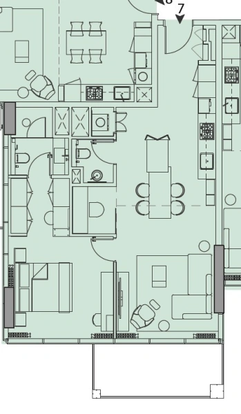 Modernes 1-Zimmer-Apartment mit Resort-Feeling