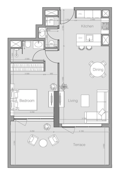 Gemütliches 1-Zimmer-Apartment mit Sauna im Gebäude | Direkt in JVC!