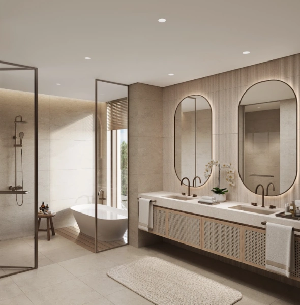 Luxuriöse 5-Zimmer-Villa mit Personalzimmer, eigenem Bad, Privatpool und modernem Design