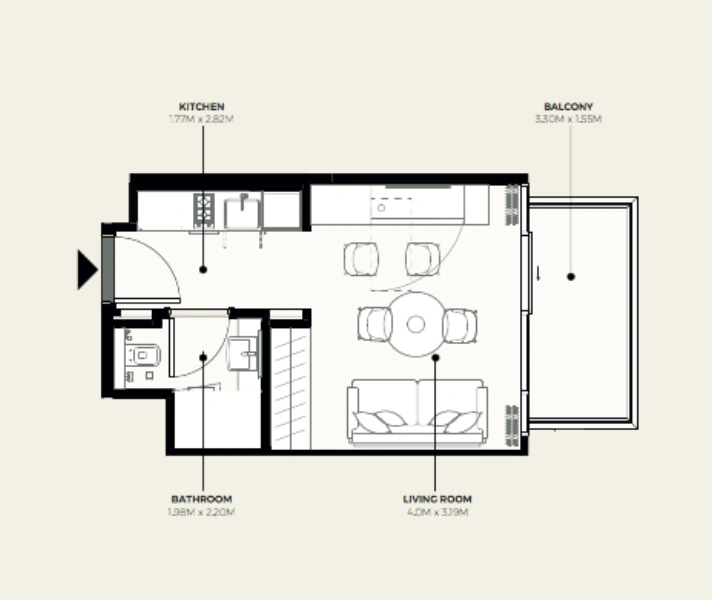 1-Zimmer-Wohnung in legendärer Lage - zeitlos modernes Wohnen im Herzen der Stadt!