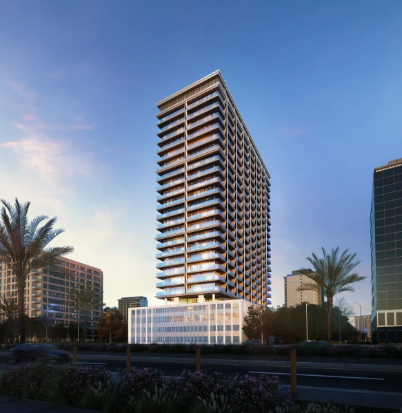 Exklusives Studio-Apartment mit Poolblick im Binghatti Ivory, Al Jaddaf