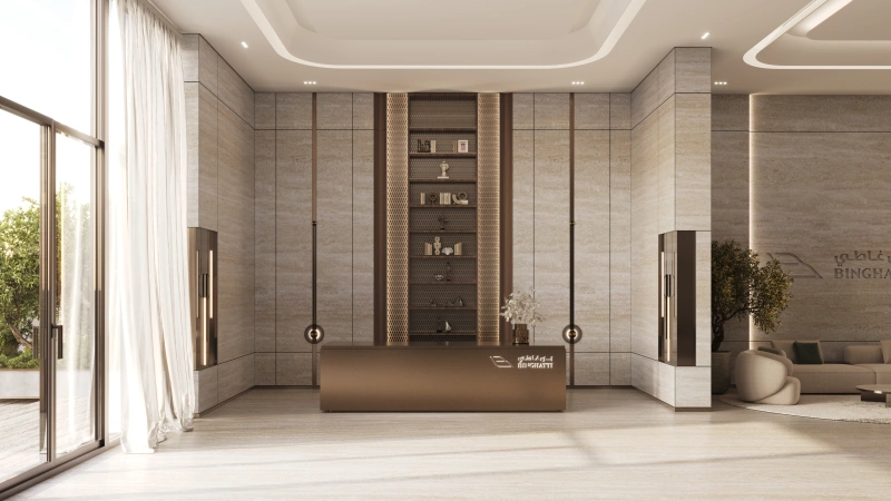 Exklusives Studio-Apartment mit Poolblick im Binghatti Ivory, Al Jaddaf