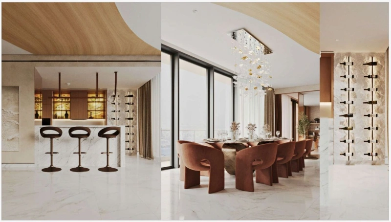 Geräumiges 4-Zimmer-Apartment mit atemberaubendem Meerblick und Blick auf die Jumeirah Palm!