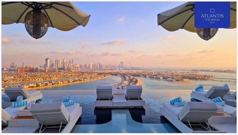 Geräumiges 4-Zimmer-Apartment mit atemberaubendem Meerblick und Blick auf die Jumeirah Palm!