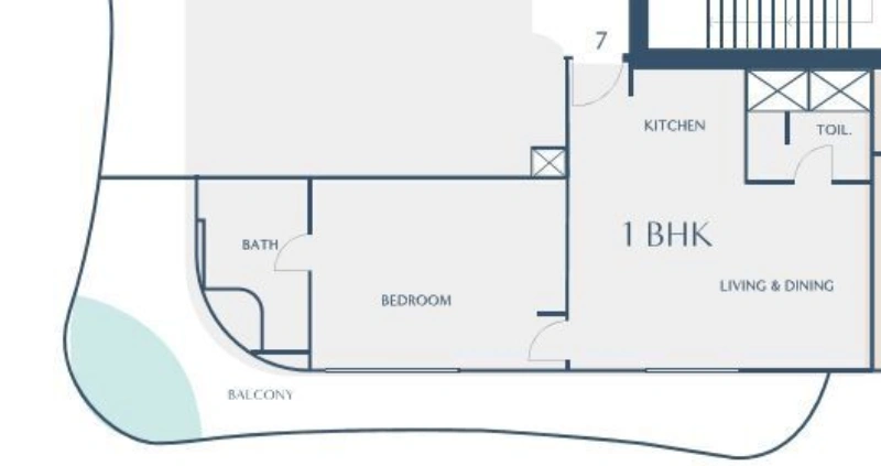 Traumhaftes 1-Schlafzimmer-Apartment mit Privat Pool, voll möbliert!