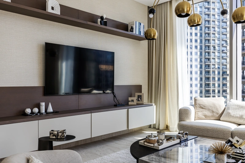 Moderne 2-Zimmer-Wohnung mit Regendusche und bodentiefen Fenstern