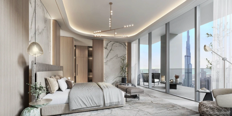 Luxueux appartement de 5 chambres en duplex au Sky Palace avec vue imprenable sur Burj Khalifa