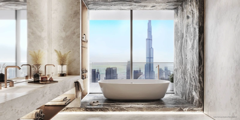 Luxueux appartement de 5 chambres en duplex au Sky Palace avec vue imprenable sur Burj Khalifa