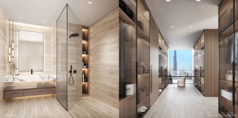 Luxueux appartement de 5 chambres en duplex au Sky Palace avec vue imprenable sur Burj Khalifa