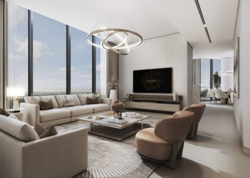 Panoramaausblick von Balkon: 180 Grad Sicht auf die Stadt! Luxuriöses 3-Zimmer-Apartment!