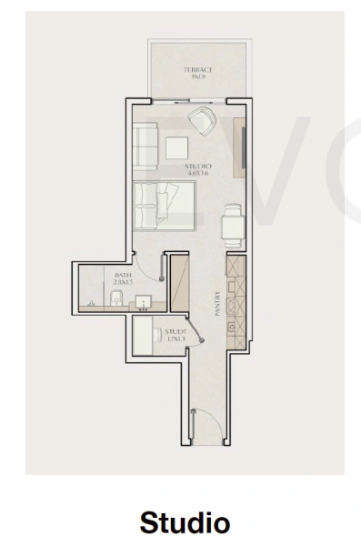 Charmante Studio-Wohnung für den Junggesellen - ideal für bequemes Wohnen!