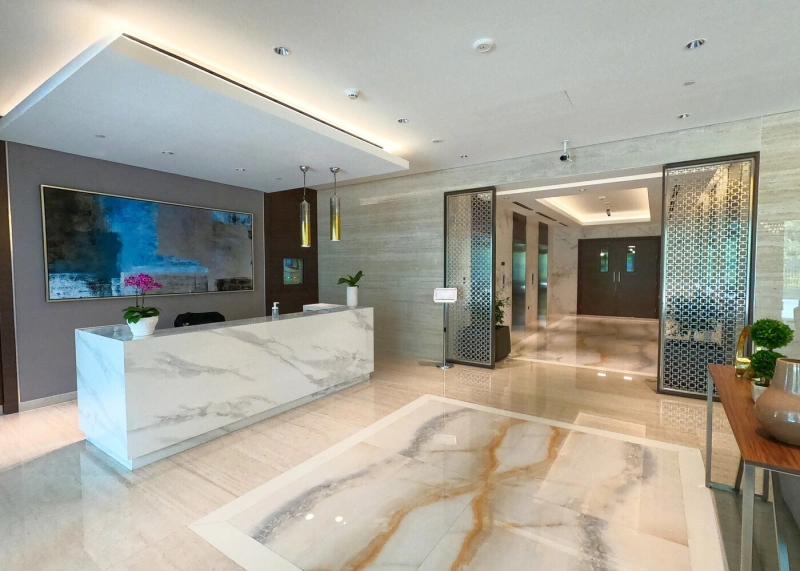 Luxuriöse 2-Zimmer Wohnung mit Park & Burj Khalifa Blick in Sobha Hartland Waves