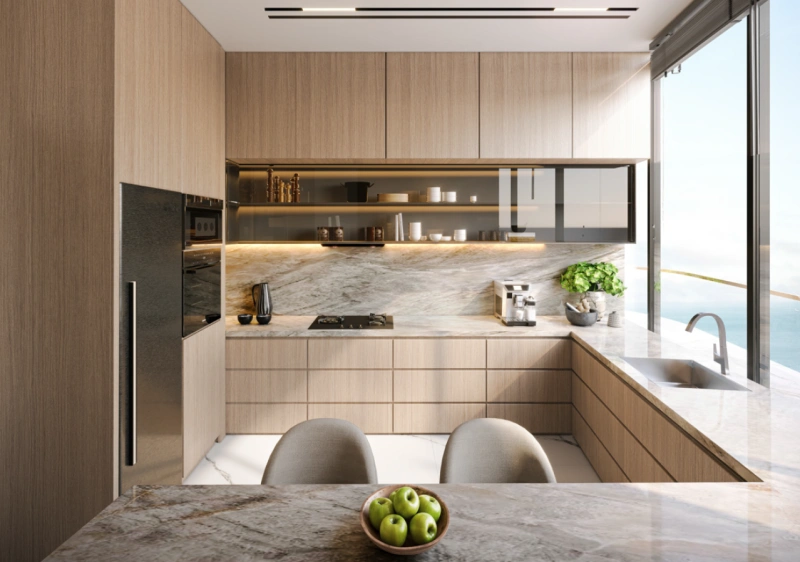 Modernes 1-Zimmer-Apartment mit Blick aufs Meer und der perfekte Ort für entspanntes Inselwohnen.