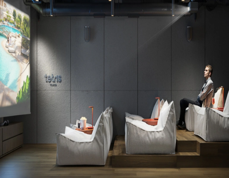 Stilvolle Ein-Zimmer-Wohnung mit Dienstmädchenzimmer in modernem Design