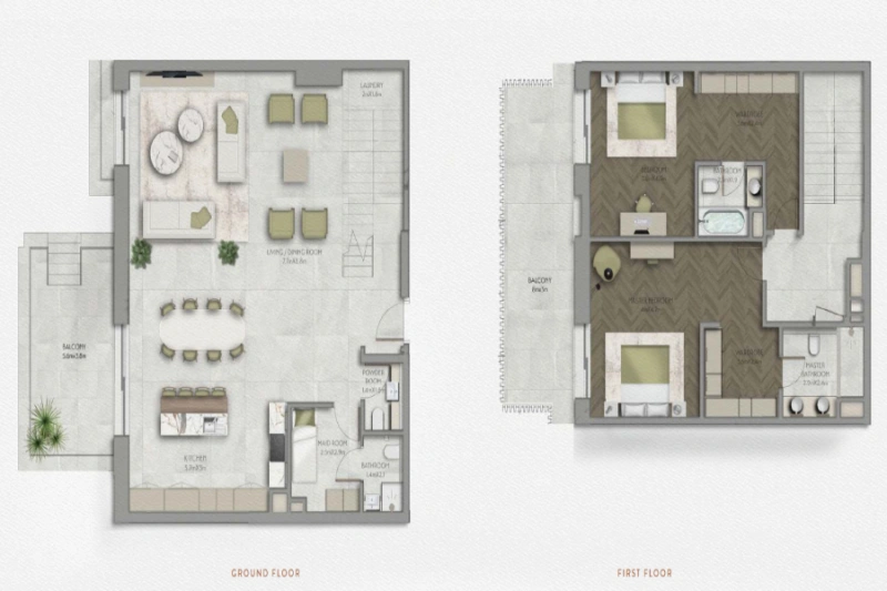 Luxuriöses 2BR Apartment mit Dienstmädchenzimmer für Familie | Pool | Panoramablick