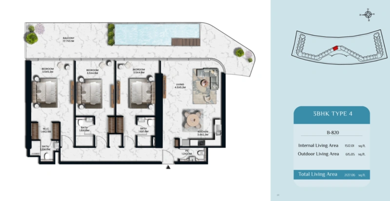 Luxe 3-Zimmer-Apartment mit privatem Pool! Ideal für Entspannung und Privatsphäre.