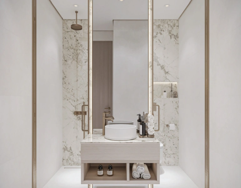 Stilvolles Ein-Zimmer-Apartment mit modernem Design