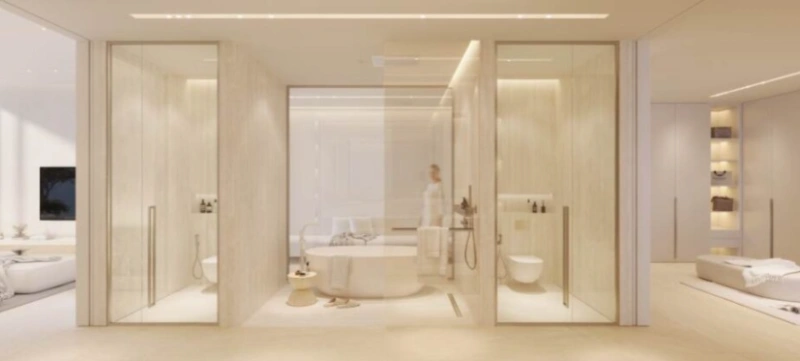 Luxuriöse 4-Zimmer Wohnung mit Personalzimmer und eigenem Bad, riesiger Balkon mit Meerblick