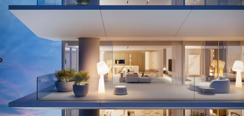 Luxuriöse 4-Zimmer Wohnung mit Personalzimmer und eigenem Bad, riesiger Balkon mit Meerblick