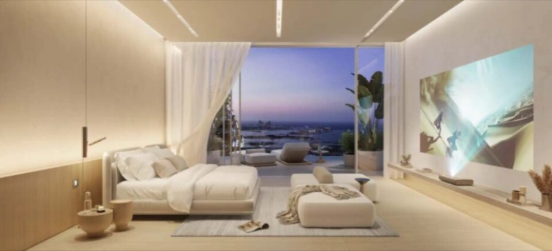 Luxuriöse 4-Zimmer Wohnung mit Personalzimmer und eigenem Bad, riesiger Balkon mit Meerblick