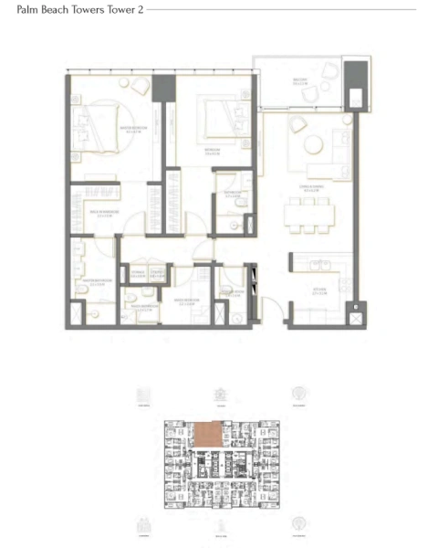 Premium 2-Zimmer-Strandwohnung mit Maid's Room und eigenem Bad - Top-Lage!