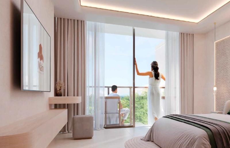 Modernes 1-Zimmer Apartment mit eigenem Pool und Arbeitszimmer in Top-Lage!