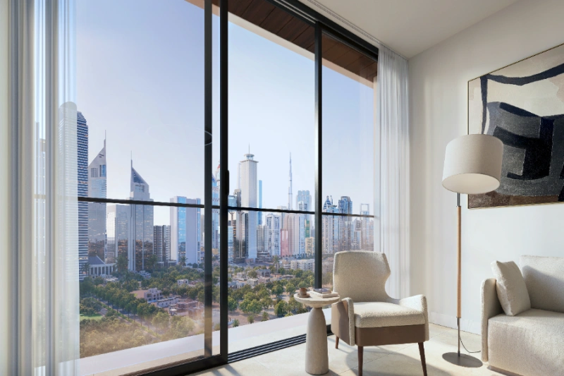 Stilvolle Ein-Zimmer-Wohnung mit modernem Design