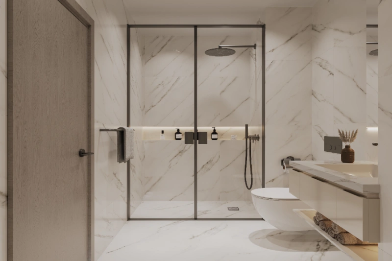 Stilvolle Ein-Zimmer-Wohnung mit modernem Design