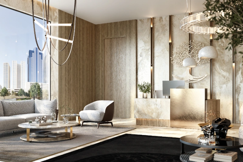 Stilvolle Ein-Zimmer-Wohnung mit modernem Design