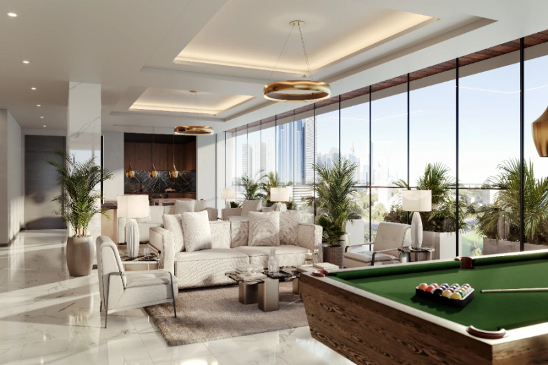 Stilvolle Ein-Zimmer-Wohnung mit modernem Design