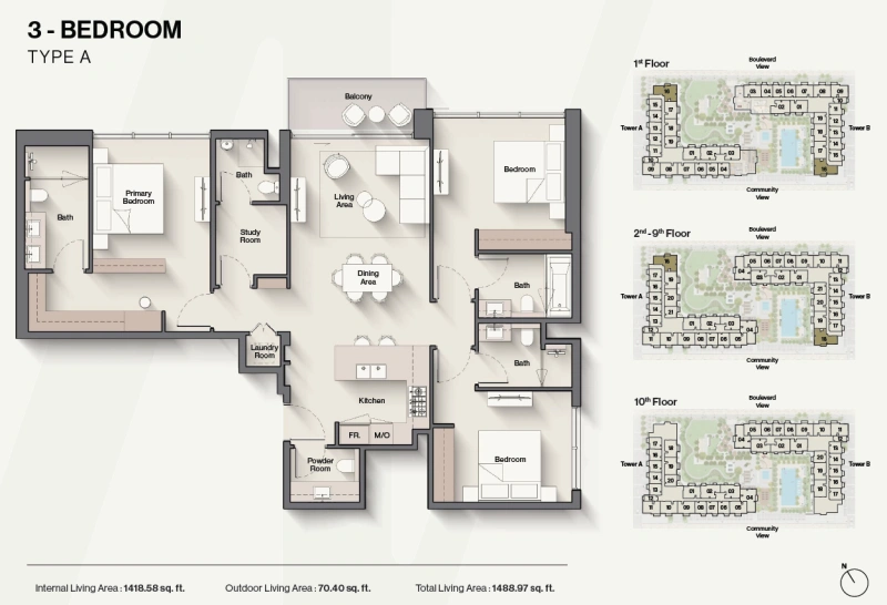 Geräumiges 3-Zimmer-Apartment mit enormer Aufteilung!